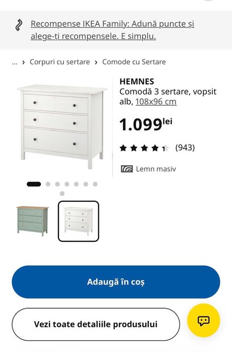 Comoda  3 sertare