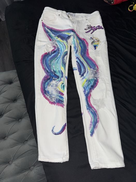 Бели дънки Djofra