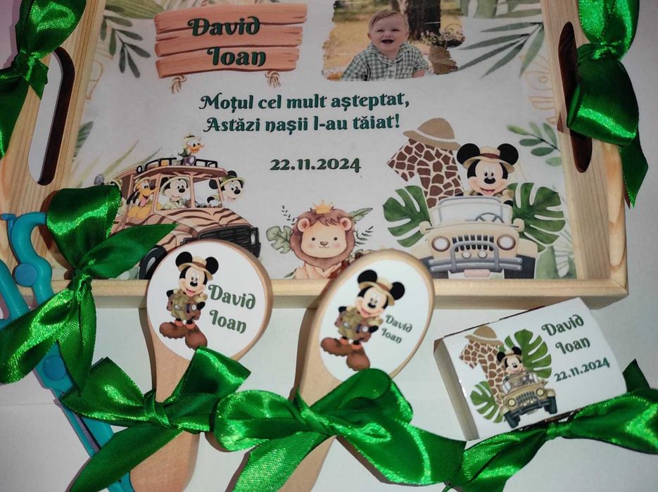 Set tăviță moț/ turtă băiețel