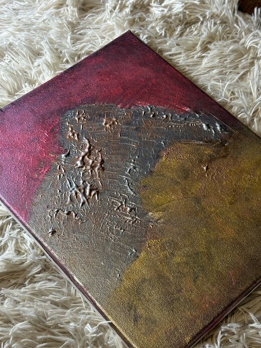 1/1 Ексклузивна абстрактна релефна картина - ръчно изработена от P.J.