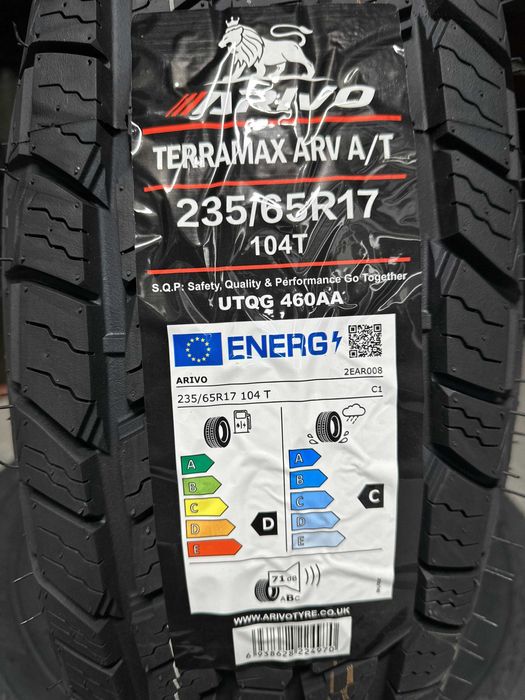 Нови джипови гуми ARIVO TERRAMAX ARV A/T 235/65R17 104T НОВ DOT