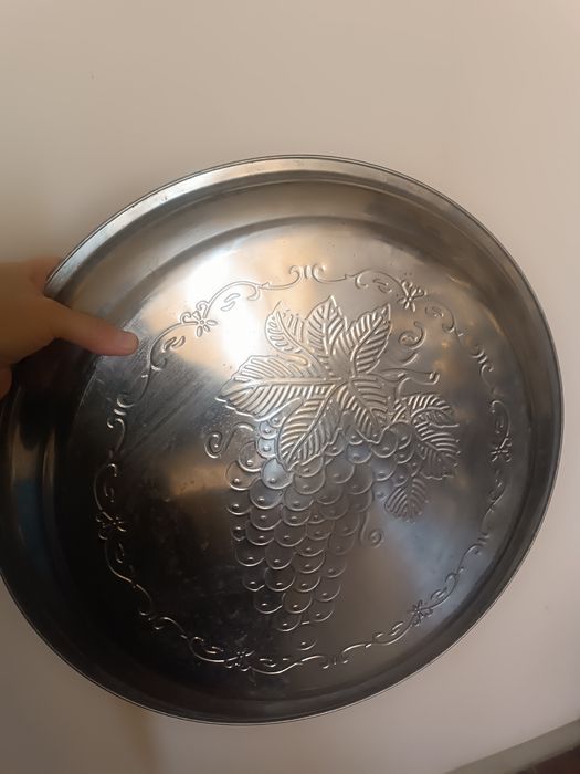 Разнос серебристый диагональ 45