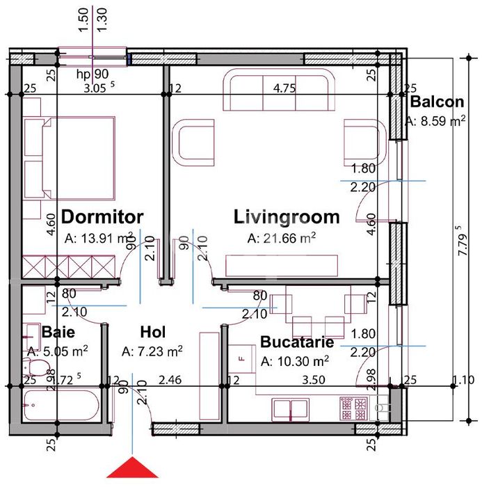 Apartament 2 camere Pitesti | Zona Stadion