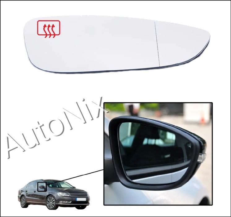 Стъкло за огледало за VW Passat B7 CC Jetta Scirocco пасат б7 джета