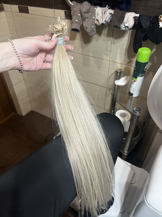 Волосы для наращивания 65 грамм блонд