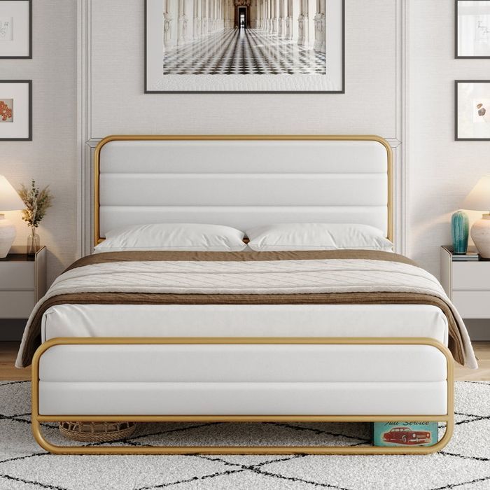 Двухспальная кровать металлические krovat metallicheski loft mebel