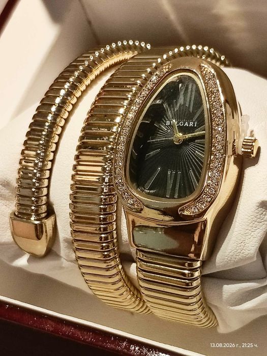 Дамски часовник BV Serpenti Yellow Gold 18K