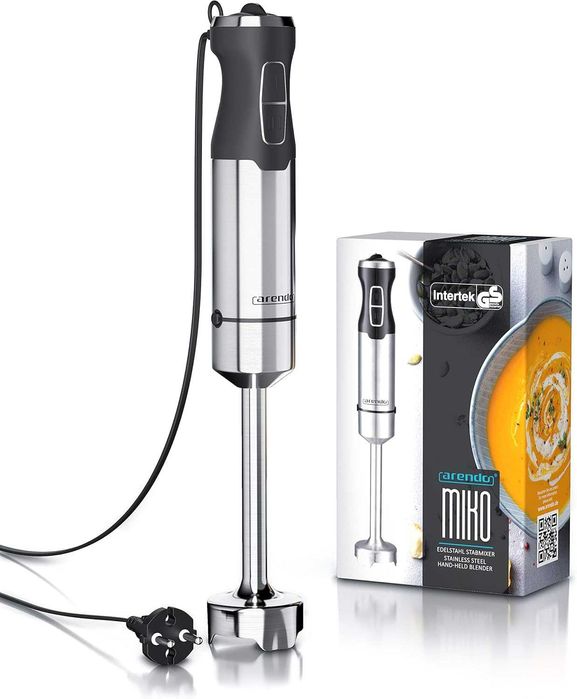 Arendo блендер 1000 вата от неръждаема стомана - нож с четири остриета