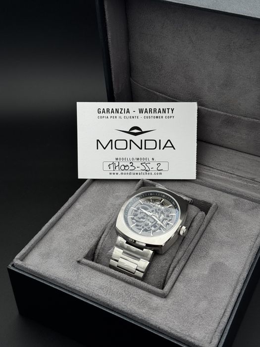 Mondia History Skeleton – автоматичен часовник, нов, с кутия
