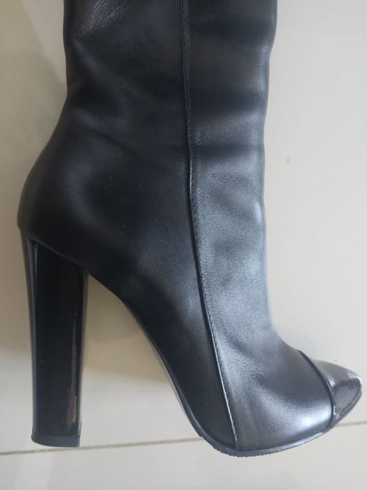 Cizme dama Pepper piele naturala înalte cu toc