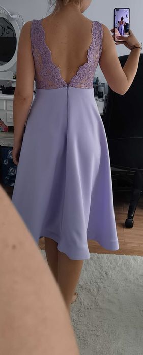 Rochie mov 3/4 comanda