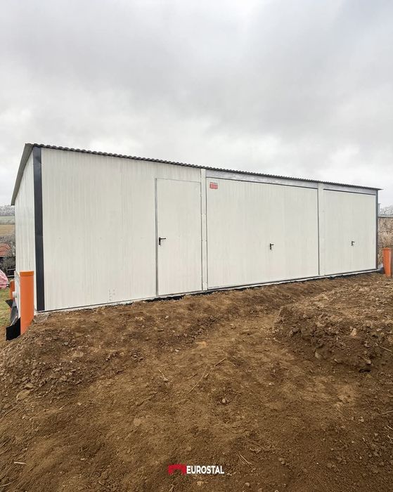 Vand Garaj metalic cu magazie 6 x 5m rezistent si izolat