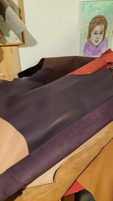 Piele naturala tabacita, piele la metru, marochinarie leather handmade