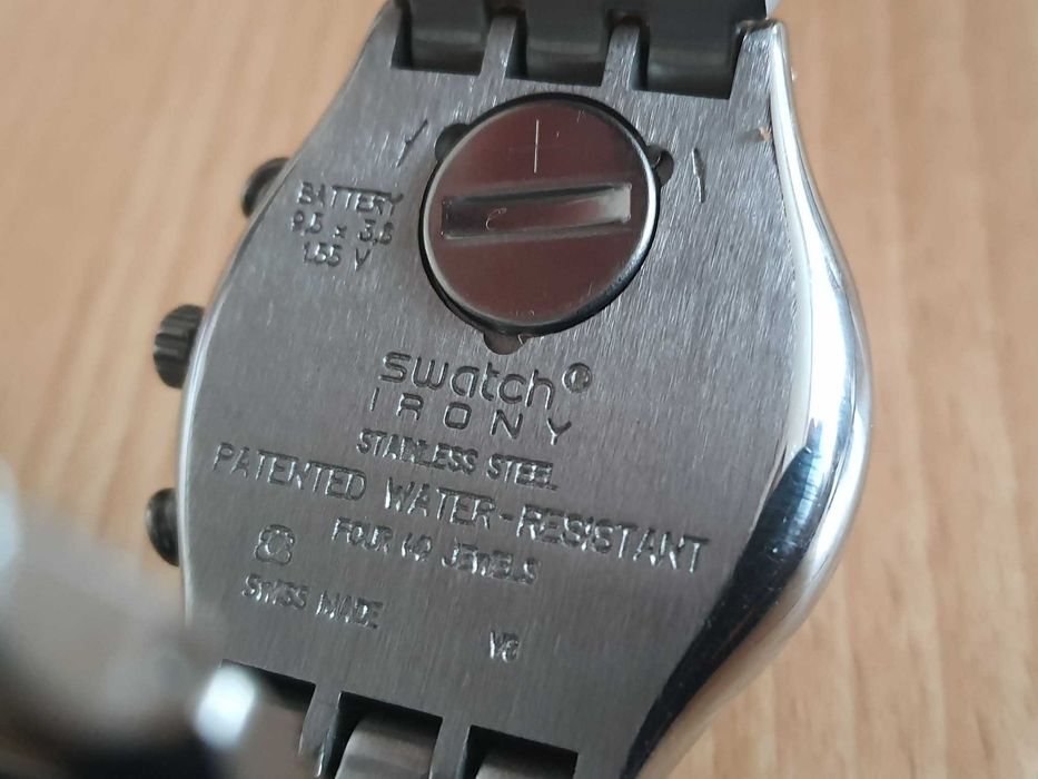 Swatch Irony Chrono Oblique End Black YCS545G – NOS, Swiss Made