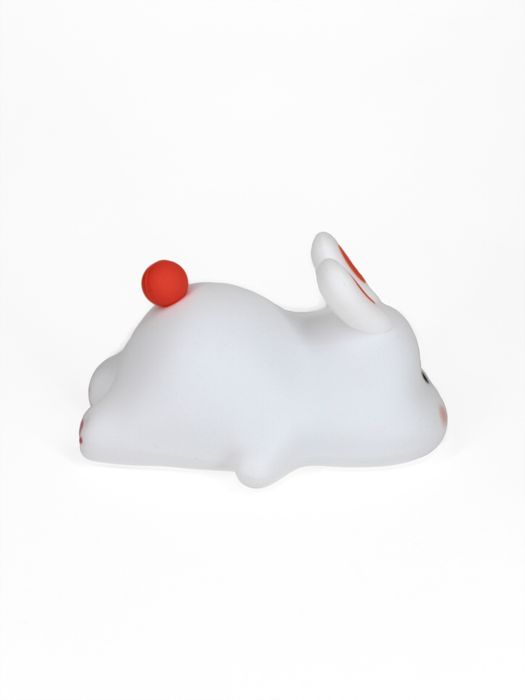 Светильник в виде кролика. Силиконовый. Светиться при касание.