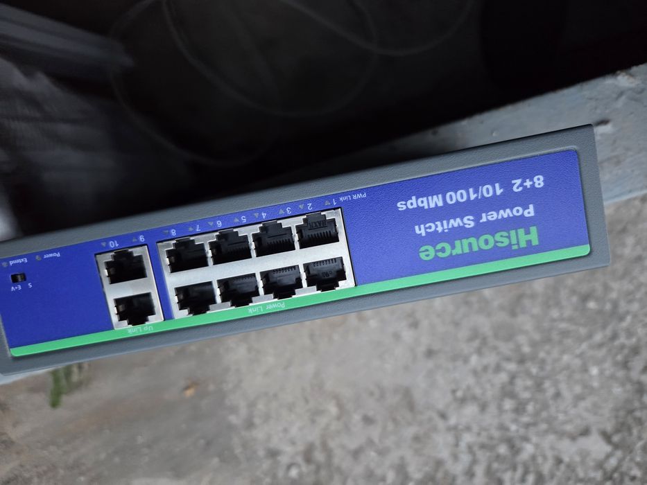 DC24V Hisource PoE Коммутатор