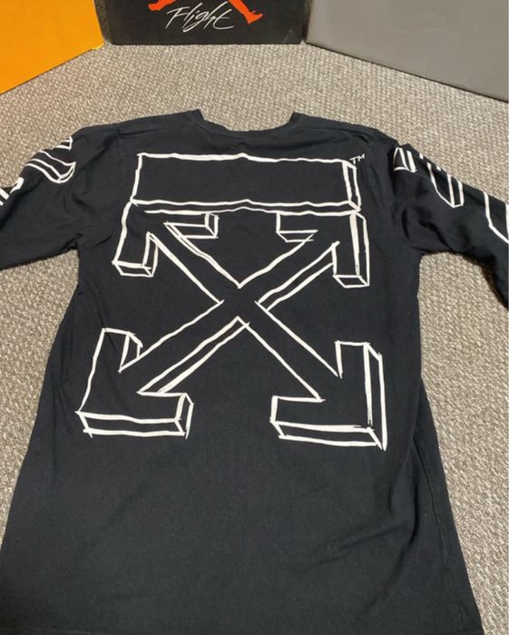 Pulover Off White longsleeve marime M fit S-M