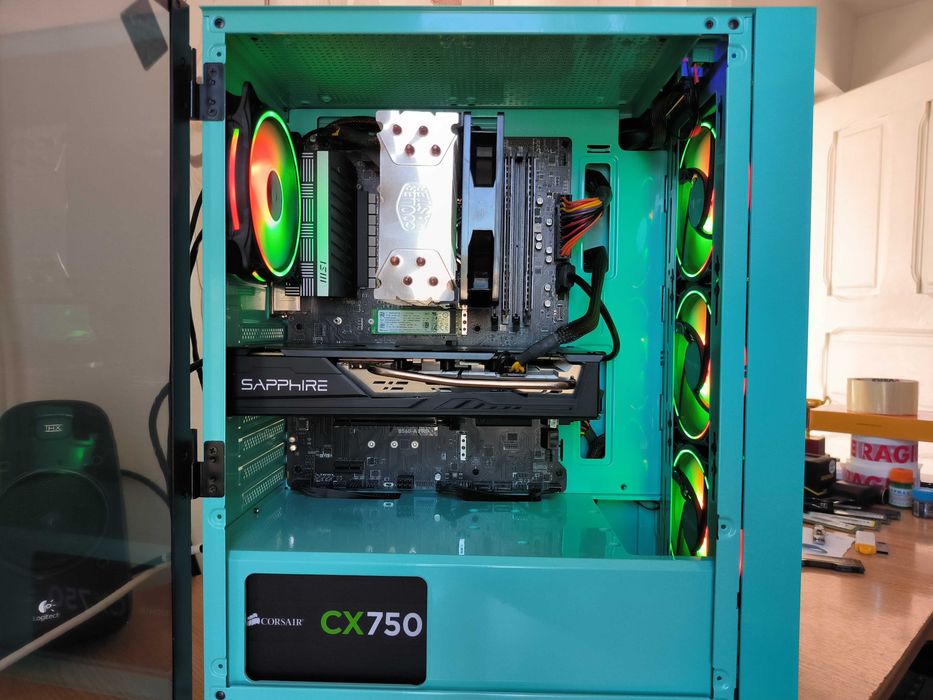 Unitate PC GAMING i7 11700KF 5GHz/16GB DDR4/RX5700 8GB GDDR6/SSD NVMe 256/HDD 1TB