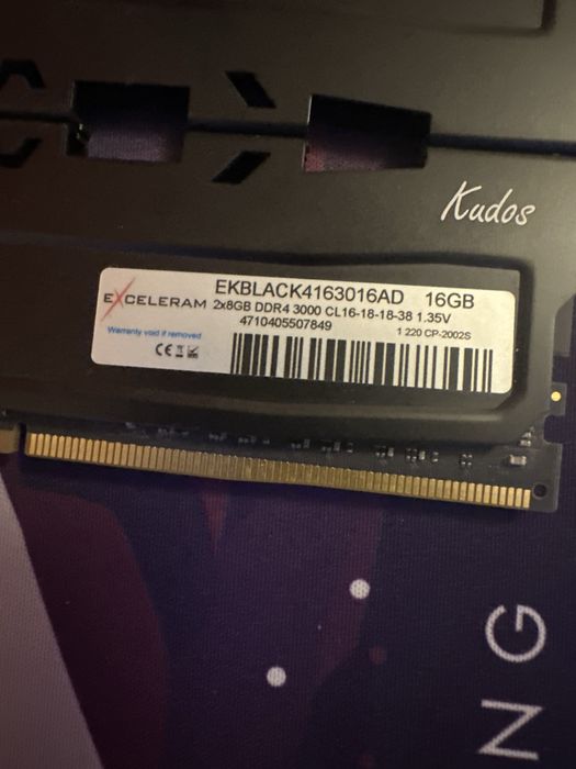Ram DDR4 16gb 3000mhz EXCELERAM