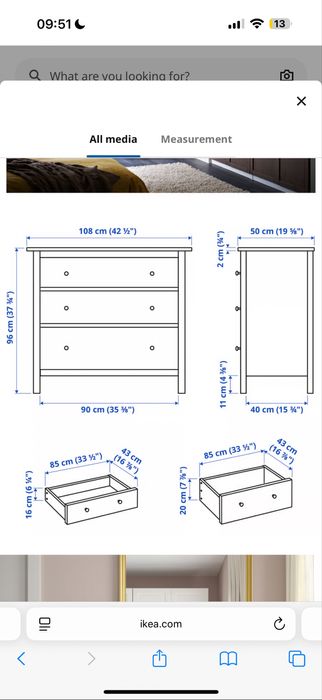 IKEA комод Хемнэс новый