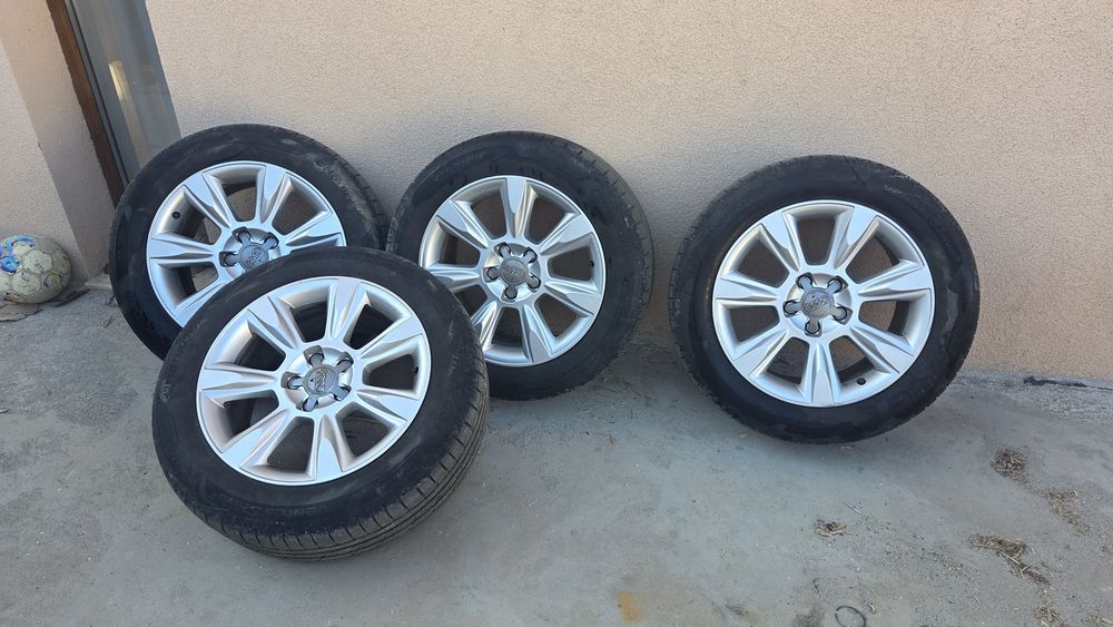 Jante originale audi 17, 5x112 cauciucuri vara dot 2023