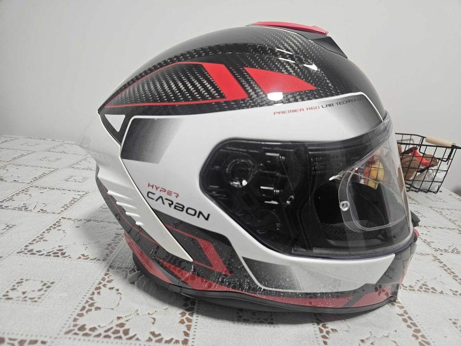 Casca Premier Hyper Carbon Red L 59cm