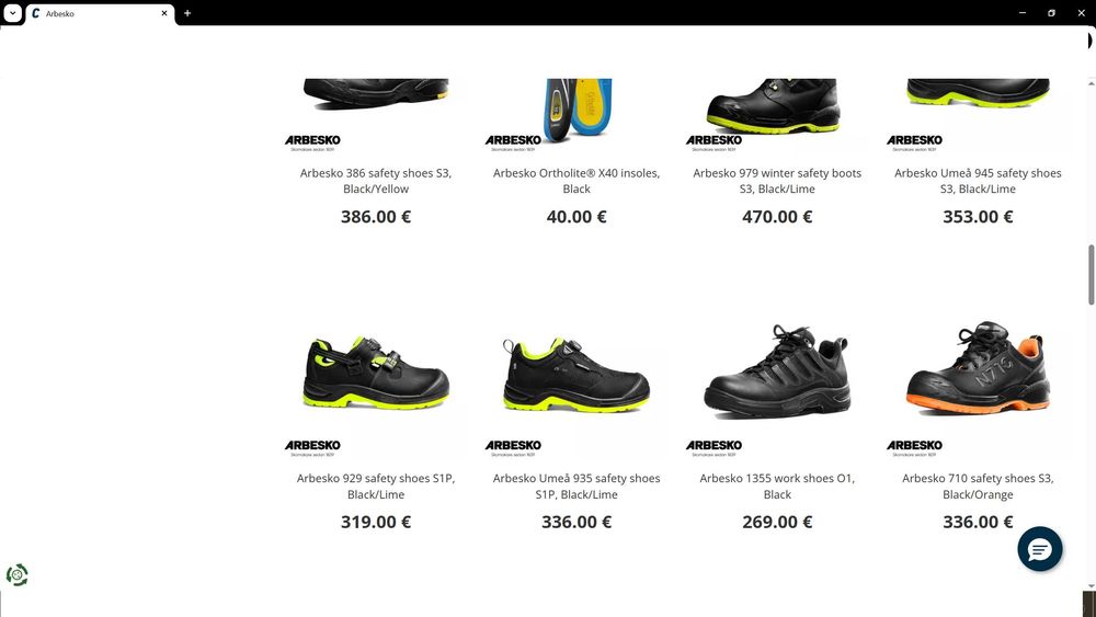 ARBESKO Leather Work Safetu Shoes размер EUR 45 работни обувки WS1-37