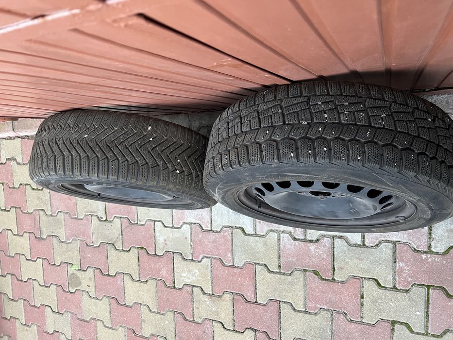 4 Cauciucuri iarna 205/55/16 cu jante 5x112