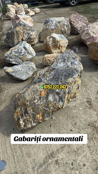 Depozit de piatra decorativa piatra gabarit ornamentala amenajari peisagistice gradini