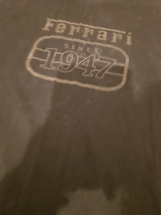 Tricou Negru Ferrari – Vintage Style – Mărimea M – Logo "Since 1947"