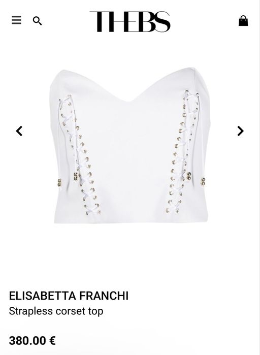 Super pret! Corset - top Elisabetta Franchi - model premium