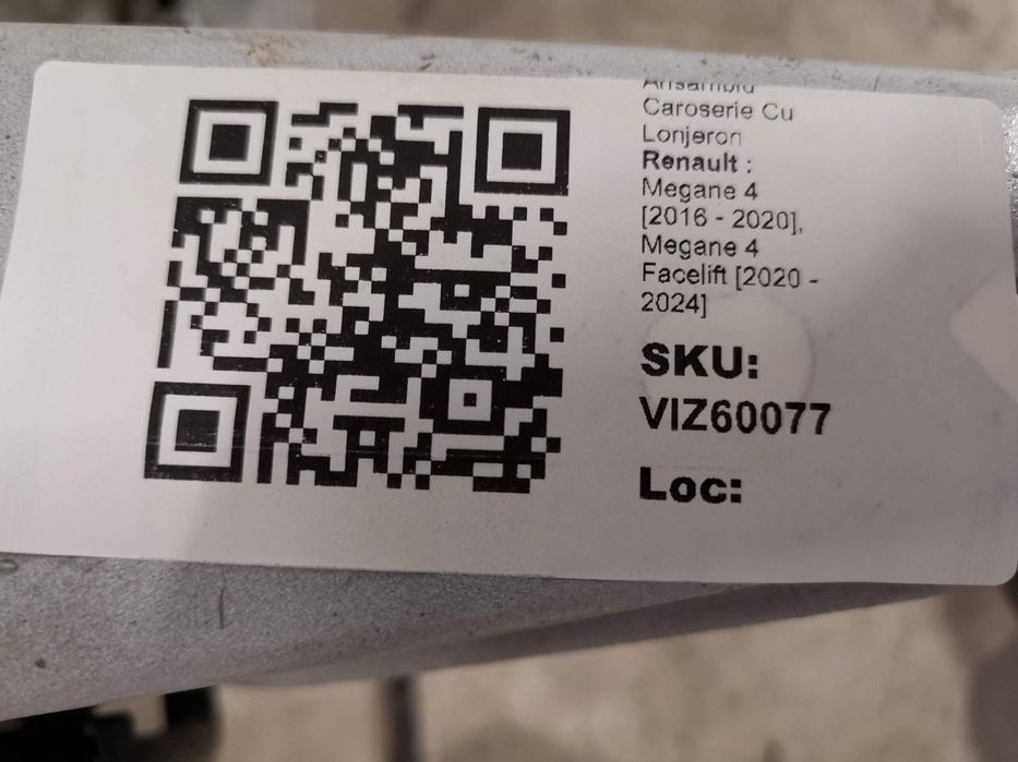 Ansamblu Caroserie Cu Lonjeron Renault Megane 4 2016 2017 2018 2019 20