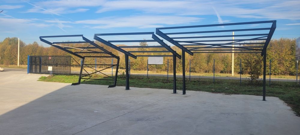 Carport, pergola auto, structura panouri fotovoltaice ,solare