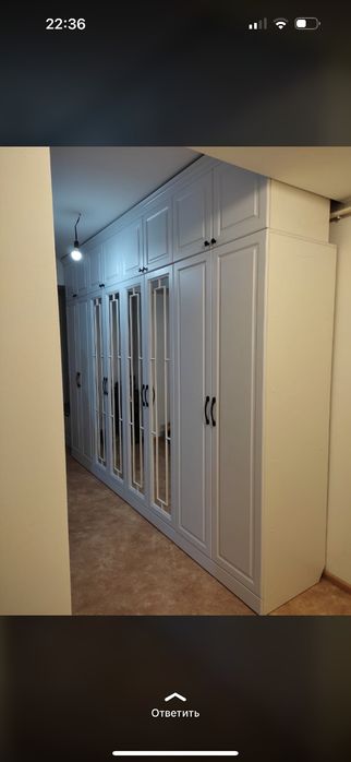 Гардероб на заказ шкаф