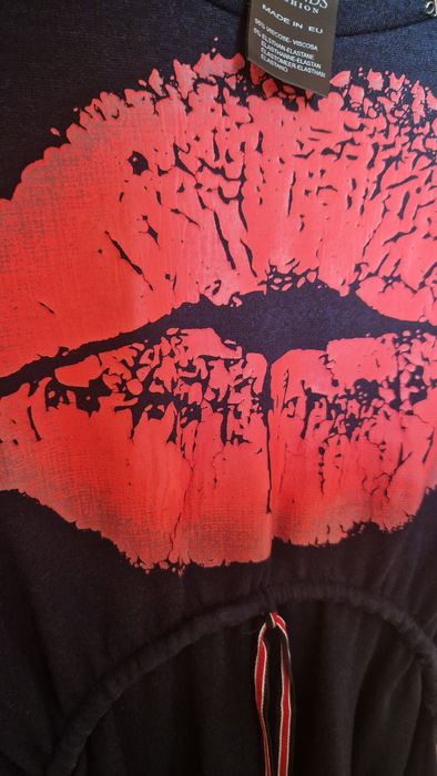 Тъмно синя рокля с къс ръкав Friends