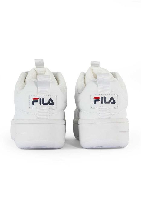 FILA - Спортни обувки Superbubble от еко кожа с лого, Бял - размер 37, но отговаря на 36