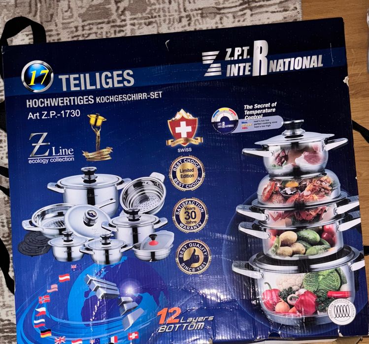 Set oale și vase Zepter, oțel inoxidabil