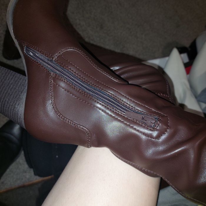 Кафяви дълги ботуши jenny fairy НОВИ