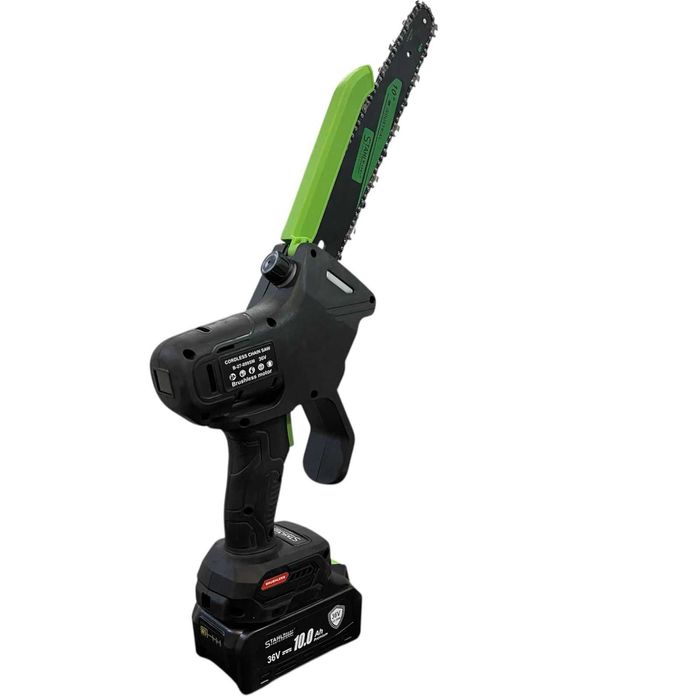 Акумулаторна резачка 36V 10Ah  с дисплей 2 батерии 2 вериги 30 см шина