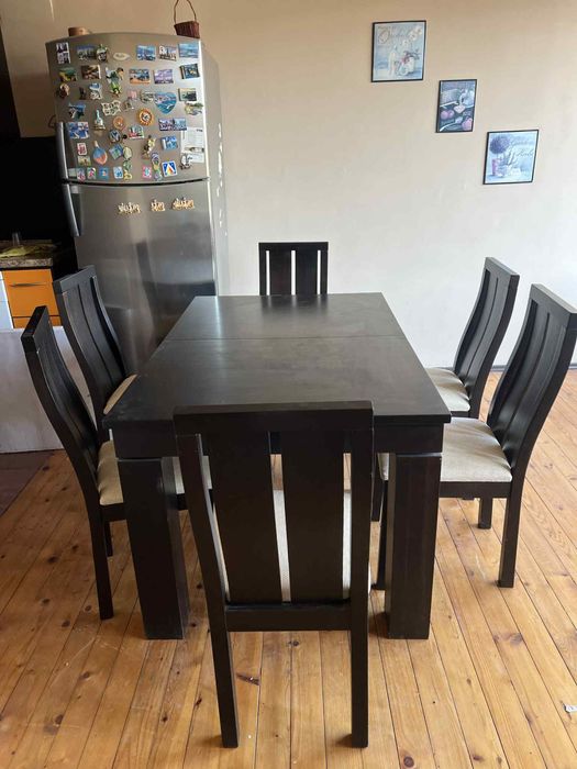 Маса за хранене с 6 стола