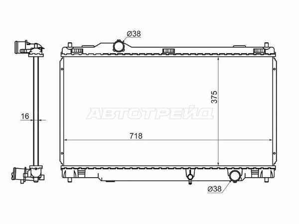 Радиатор Lexus Is 200d