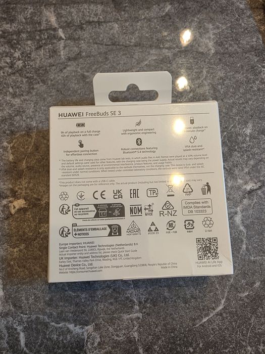 2Г ГАРАНЦИЯ Чисто Нови Слушалки Huawei Freebuds SE 3 / Хуавей Фрийбъдс