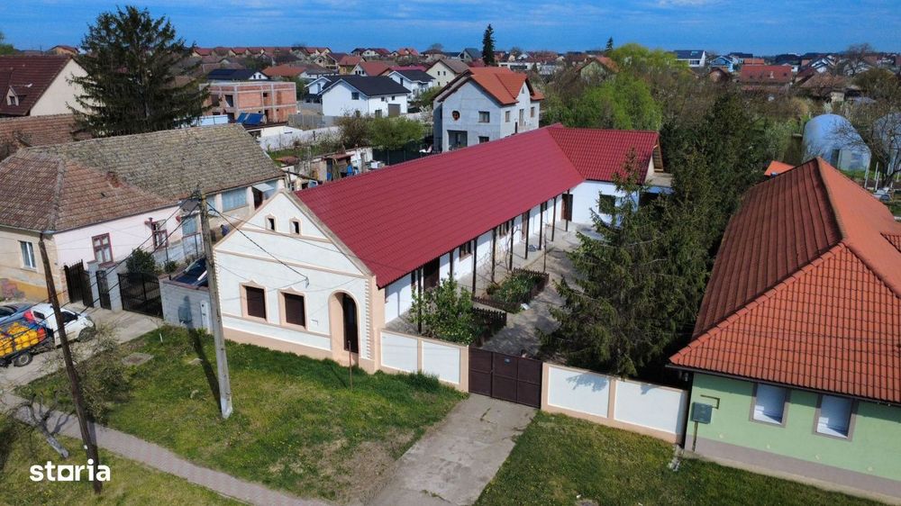 Comis. 0% - Centru - Sanandrei - Teren 1850 mp + Casa renovata complet
