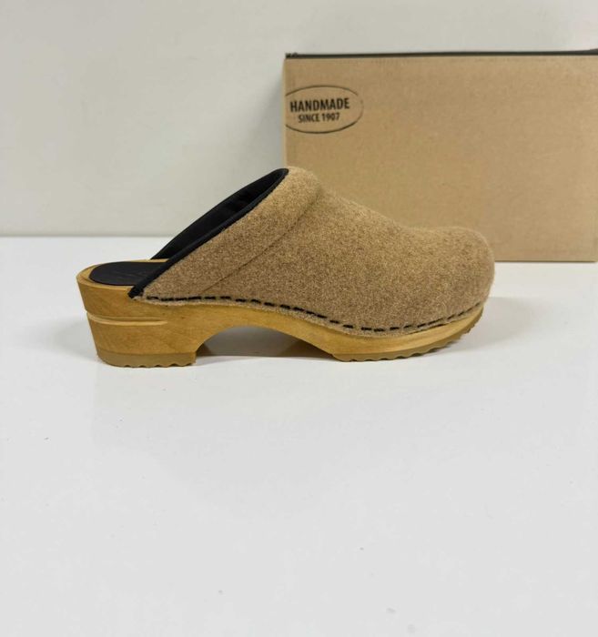 SANITA Vegor Vegan Felt Clogs Brown (Нови) - Размер 39 (25 см стелка