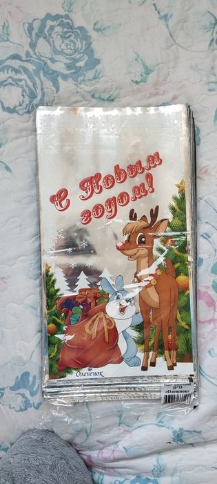 новогодний пакет для подарков