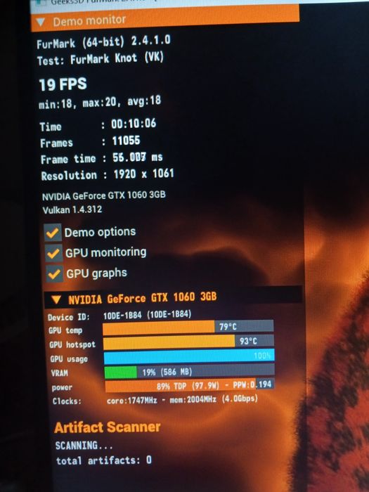 Видеокарта 1060 на 3 гб
