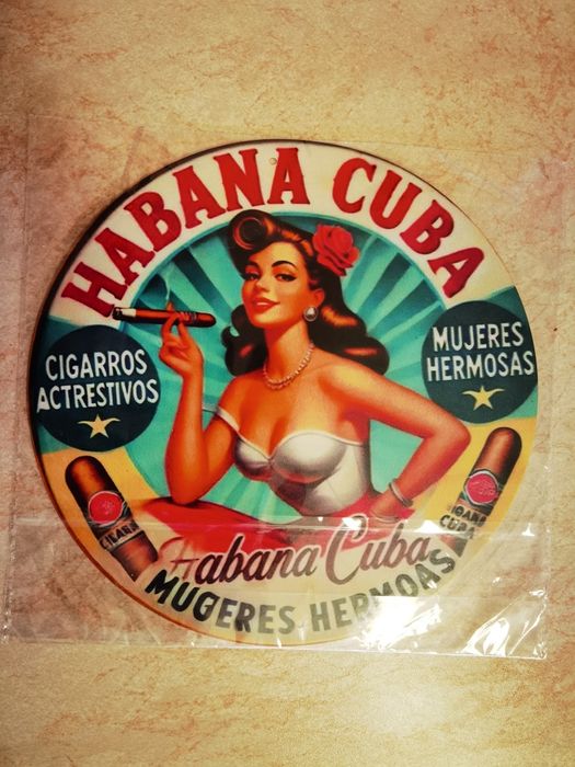 Placă retro din aluminiu