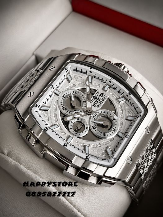 INVICTA Racing Silver Flame 47 mm, Инвикта нов мъжки часовник
