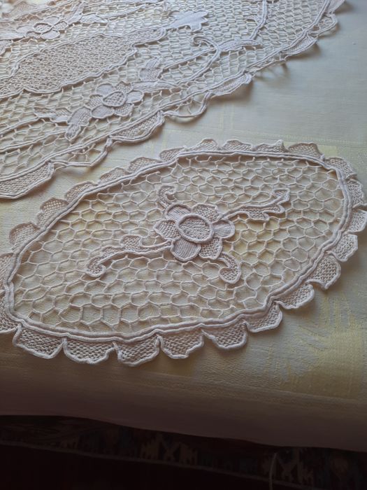 Set oval din macrame