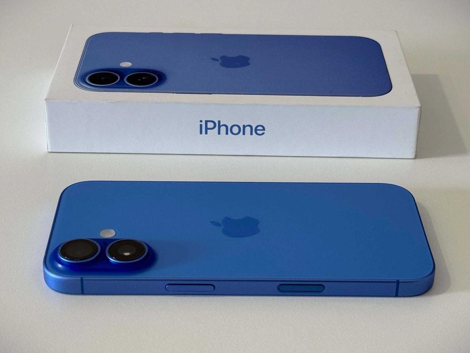 Бартер! Гаранция! iPhone 16 Ultramarine (Син) 92% Батерия.